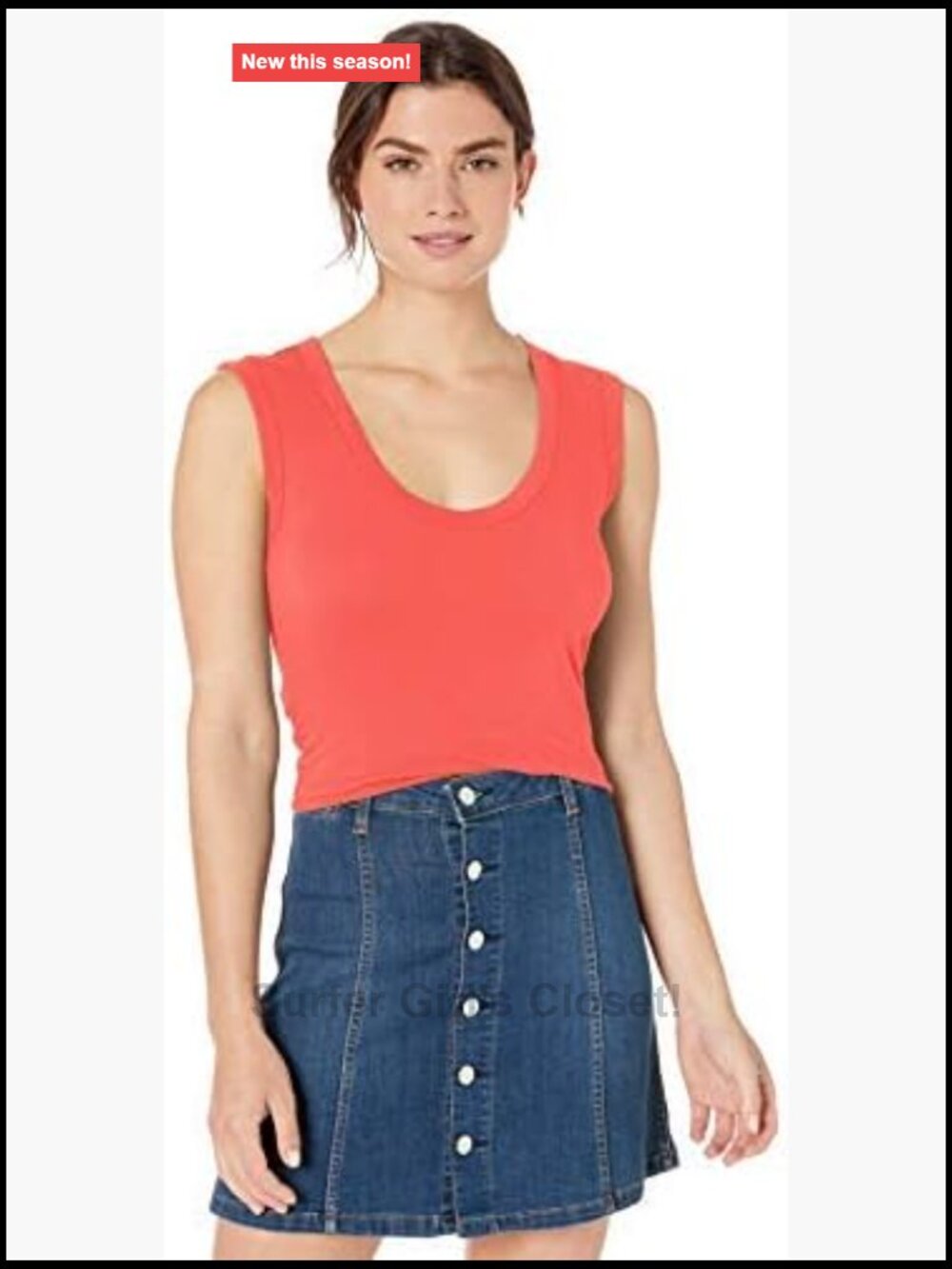 Gauzy Whisper Sleeveless Scoop Neck Tank Top
